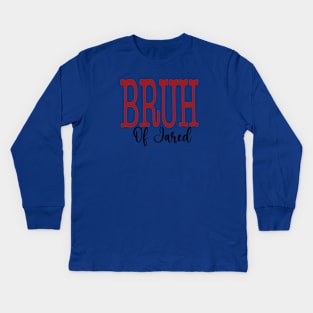 Bruh of Jared Red/Black Kids Long Sleeve T-Shirt